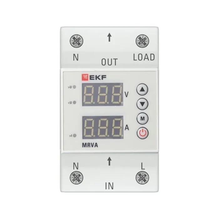 Реле напряжения и тока с дисплеем MRVA 25А PROxima EKF MRVA-25A