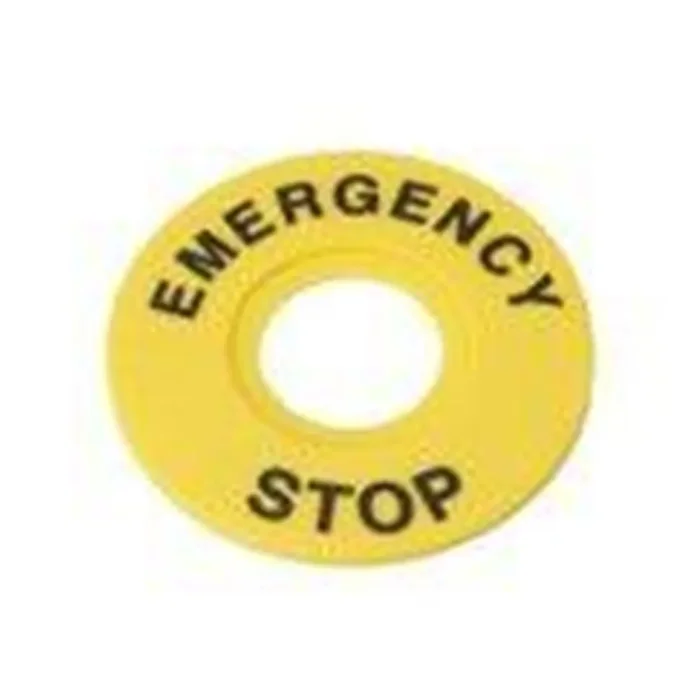 Маркировка для кнопки аварийного останова "Emergency Stop" D60 SE SBY9360