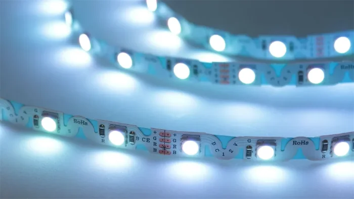 Светодиодная лента S-образная 5050, 48led/m, RGB, 12V, IP20, BA9