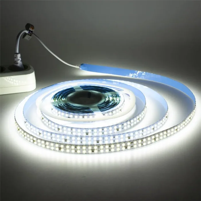 Светодиодная лента 220V, 2835 240led/m, P15mm, white, IP20, A110