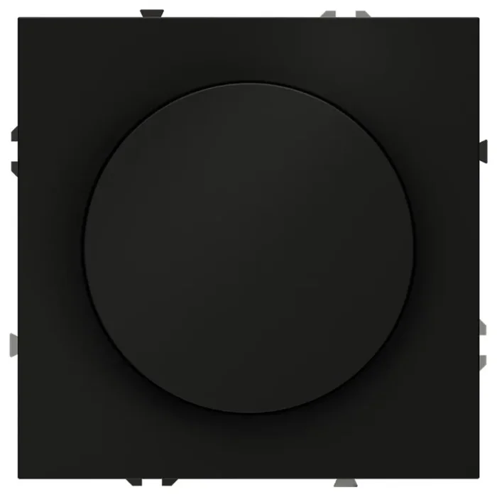 Светорегулятор поворотно-нажимной СП S70 600Вт механизм черн. матов. Voltum VLS070308