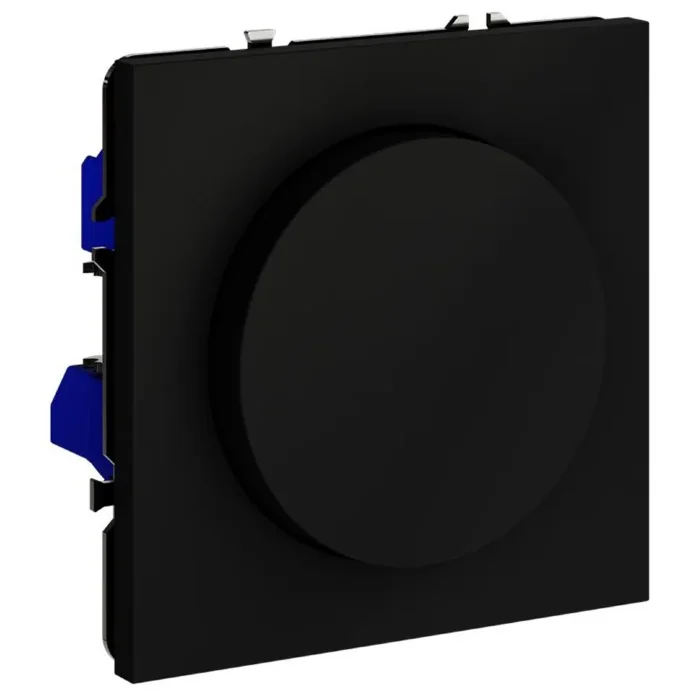 Светорегулятор поворотно-нажимной СП S70 600Вт механизм черн. матов. Voltum VLS070308