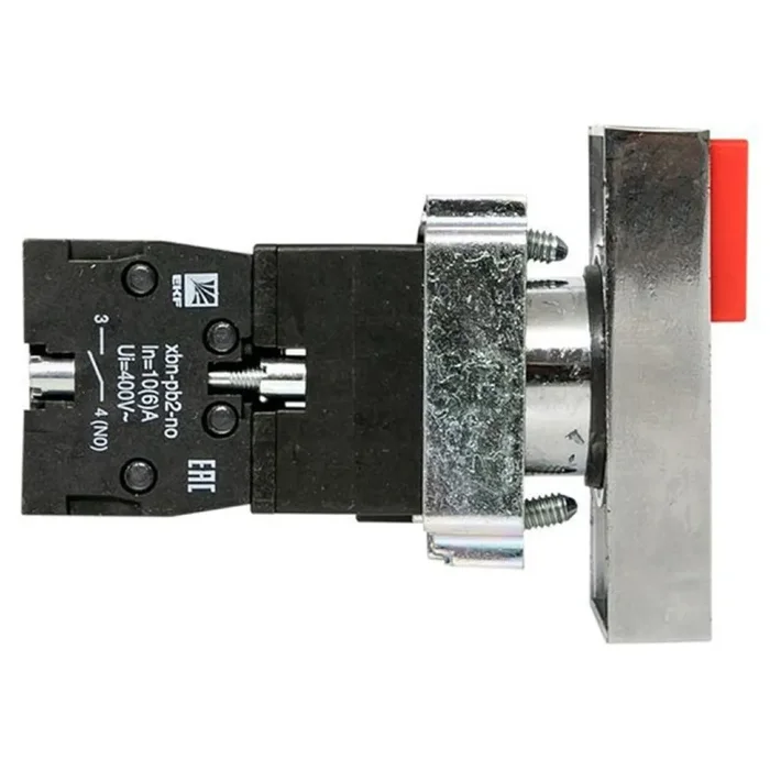 Кнопка LAY5-BW8465 "I-O" прямоугольная 230В NO+NC PROxima EKF pbn-bw8465