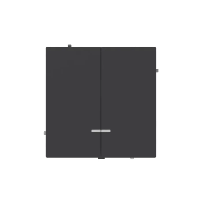 Выключатель 2-кл. KANT с подсветкой черн. уголь DKC 7012134