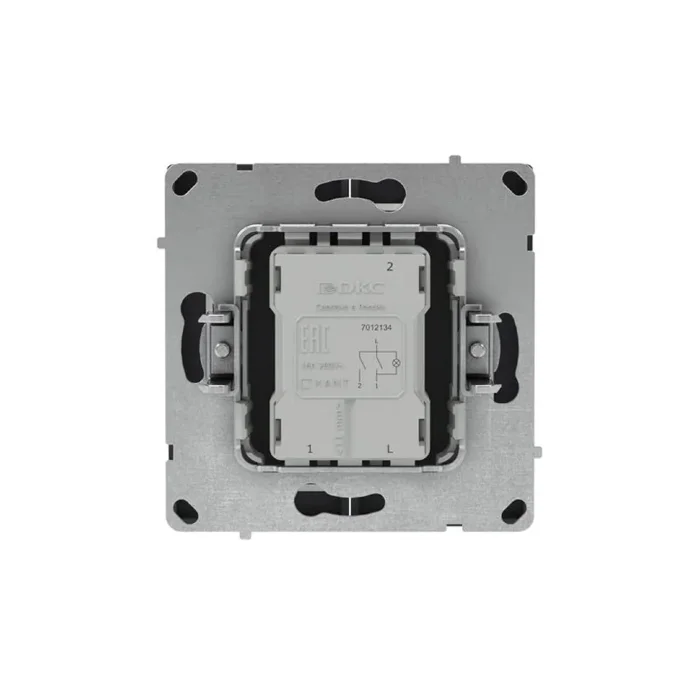 Выключатель 2-кл. KANT с подсветкой черн. уголь DKC 7012134