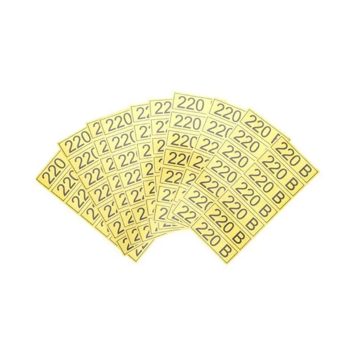 Наклейка знак электробезопасности "220В" 35х100мм Rexant 56-0007-2