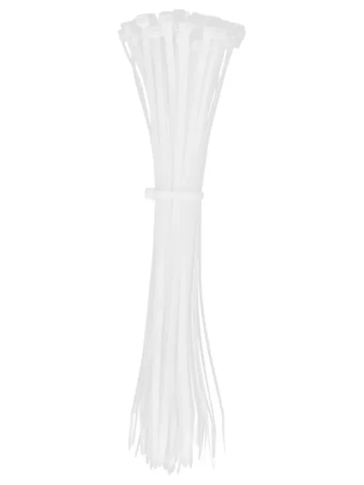 Хомут кабельный 4.8х300 нейл. бел. (уп.100шт) IEK UHH31-D048-300-100