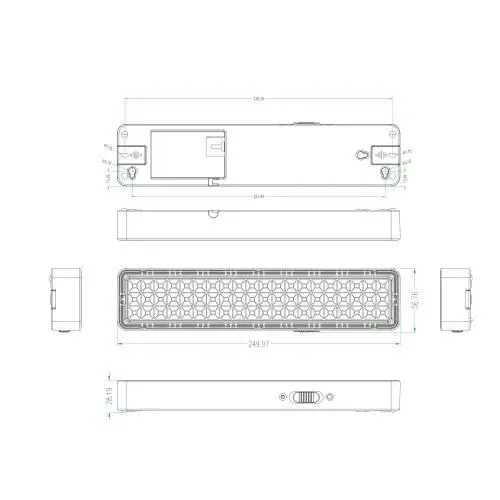 Светильник светодиодный DBA-103-0-20 60LED 5ч IP20 аварийный непостоянный Эра Б0044396