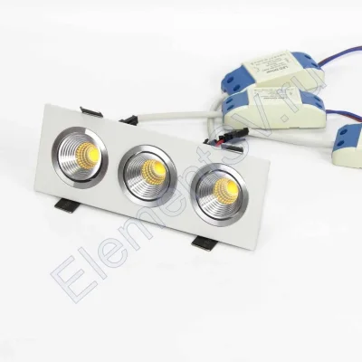 Светодиодный светильник встраиваемый 65.3 series white housing BW146 (10W,220V,day white)