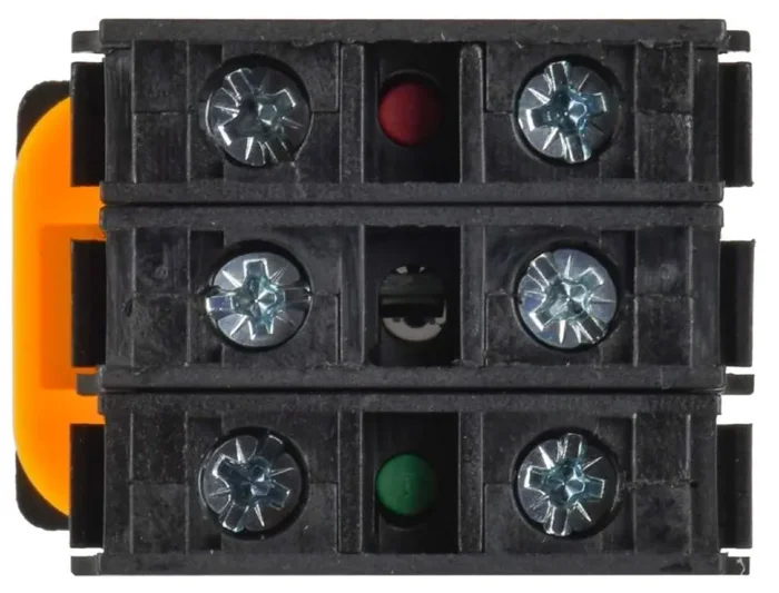 Кнопка d22мм 1НО+1НЗ MASTER с подсветкой красн. IEK MI-BT60-11D-3-12-K04