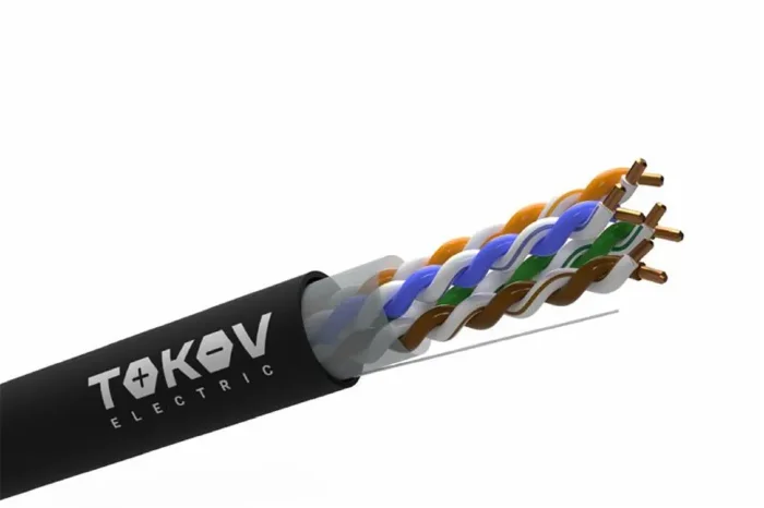 Кабель витая пара U/UTP 4х2х24AWG(0.52мм) кат.5E PE outdoor Fluke tested 305м (м) PRO TOKOV ELECTRIC TKP-C05-U42-5E-RU-OD