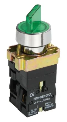 Переключатель LAY5-BK2365 на 2 полож. 1НО+1НЗ зел. KARAT IEK BSW90-BK-2-K06