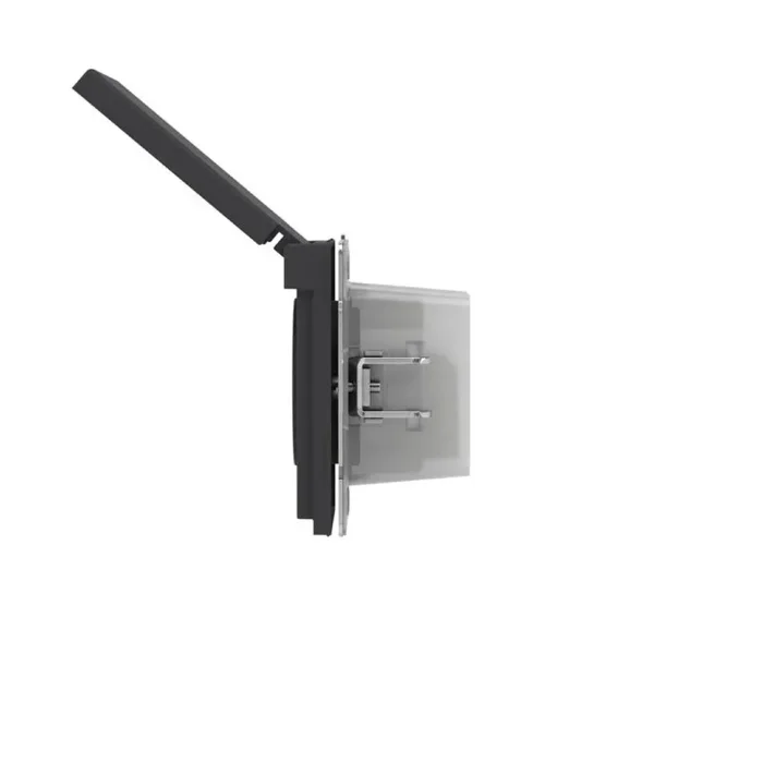 Розетка силовая KANT IP44 2P+E защ. шторки с крышкой черн. уголь DKC 7012013