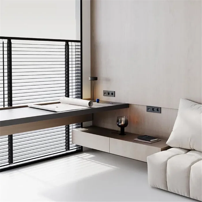 Розетка 1-м СП S70 16А с заземл. механизм черн. матов. Voltum VLS040108