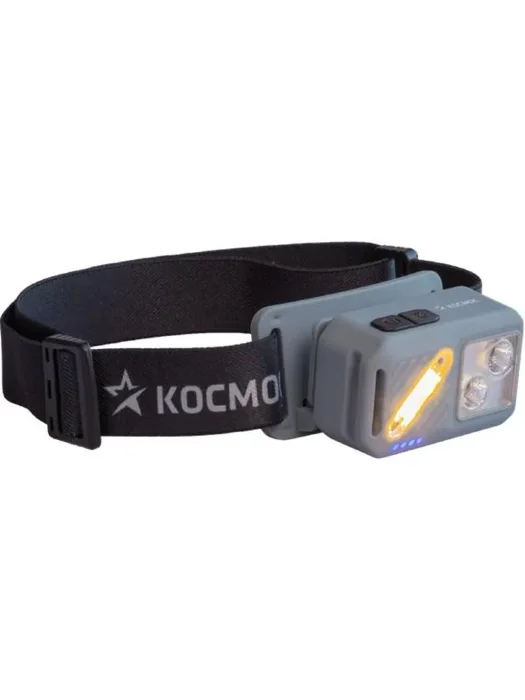 Фонарь налобный 2х2Вт XPG 3х1Вт SMD/Li-po1200мА.ч ABS пластик магниты и крюк КОСМОС (KOC850Lit)