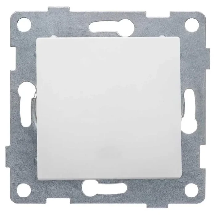 Переключатель проходной 1-кл. СП Ugra 10А 250В механизм бел. GUSI С11В4-001