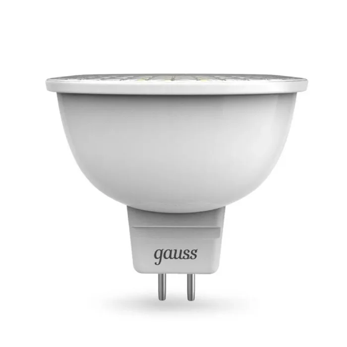 Лампа светодиодная Black 7Вт MR16 софит 4100К нейтр. бел. GU5.3 630лм GAUSS 101505207