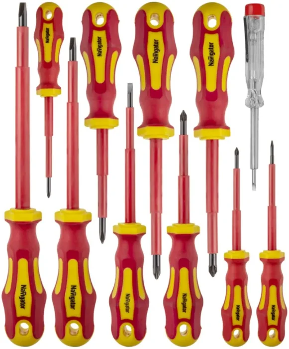 Набор отверток диэлектрических NHT-Otd01-H11 (11шт) Navigator 95262