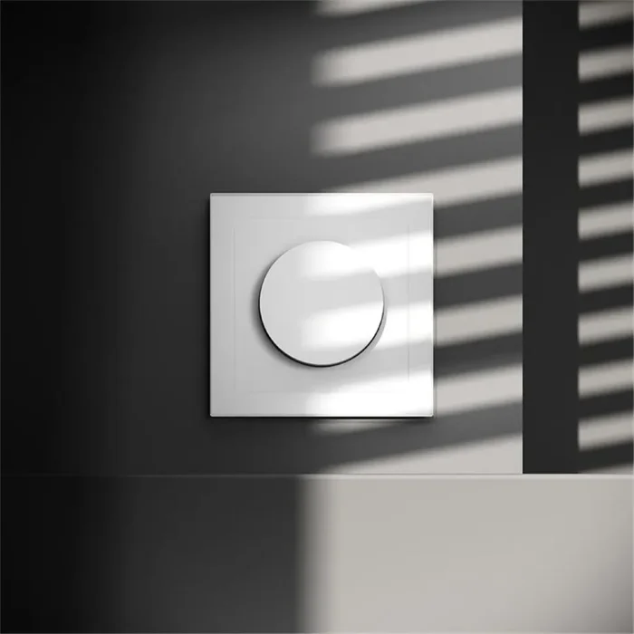 Светорегулятор поворотно-нажимной СП S70 600Вт механизм бел. матов. Voltum VLS070302