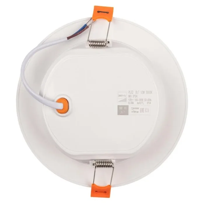Светильник светодиодный PLED DL7 12Вт 3000К IP54 1020лм WH встраив. бел. Pro JazzWay 5069060