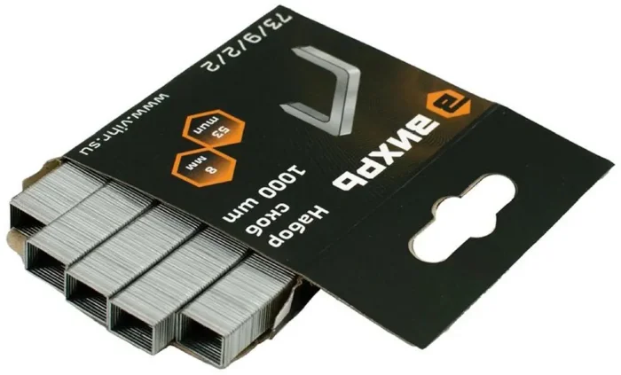 Скоба для мебельного степлера 8мм тип 53 (уп.1000шт) Вихрь 73/9/2/2