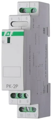 Реле промежуточное PK-2P (монтаж на DIN-рейке 35мм 220В 50Гц 2х8А 2 перекл.) F&amp;F EA06.001.009