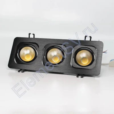 Светодиодный светильник встраиваемый 98.1 series black housing BW159 (15W,220V,day white)