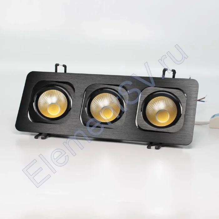 Светодиодный светильник встраиваемый 98.1 series black housing BW159 (15W,220V,day white)