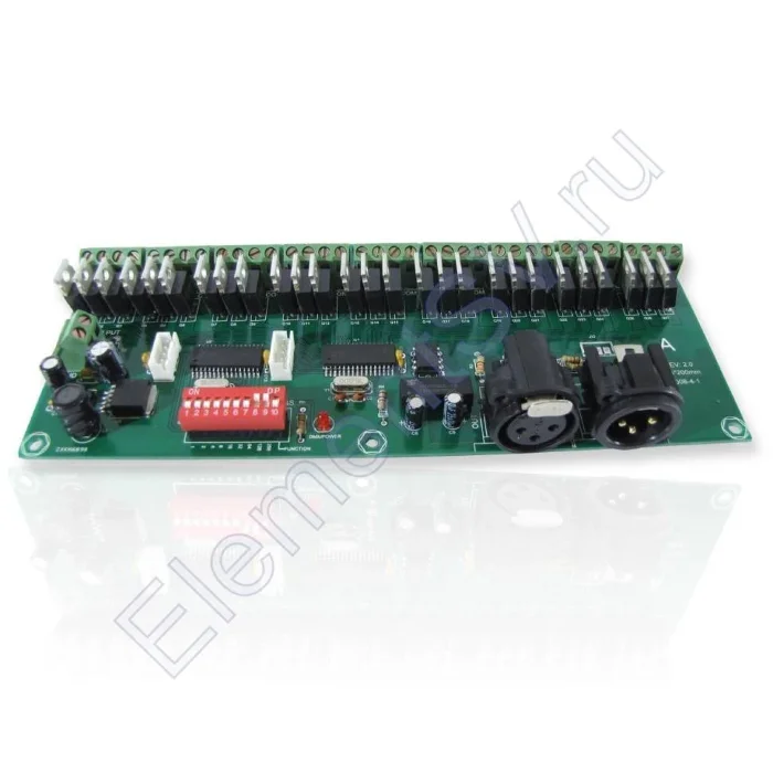 Декодер DMX512 DM6 (DC 5/12/24V, 24ch х 3A, 360W(5V), 864/1728W(12/24V))