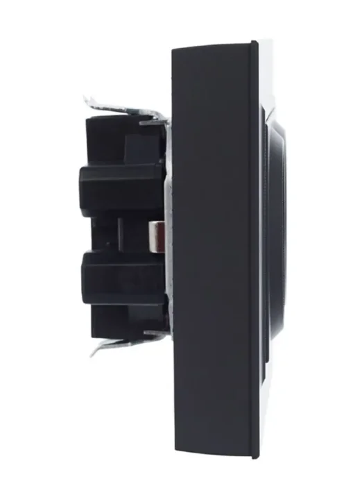 Розетка 2-м СП BRITE РСш12-3-БрГ 16А в сборе с заземл. защ. шторки графит IEK BR-R24-16-K53-F