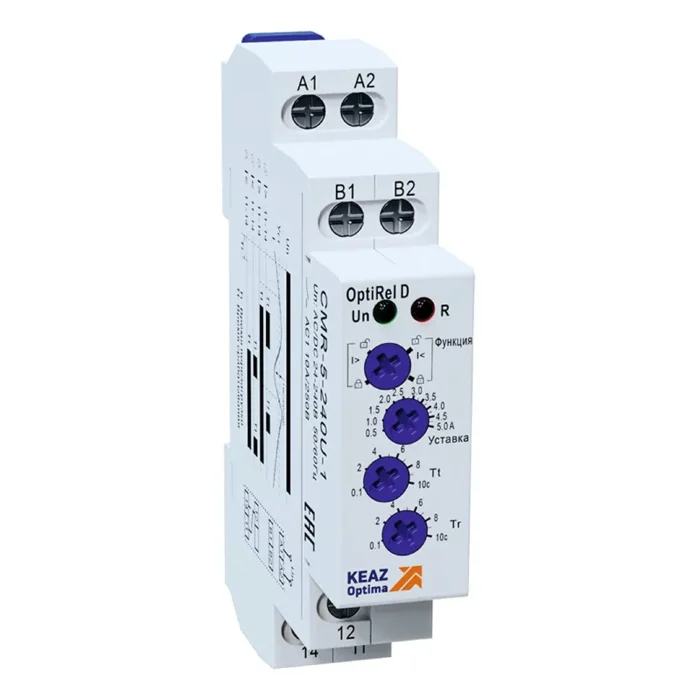 Реле контроля тока OptiRel D CMR-05-240U-1 50…500мА 10А 1СО 24-240АС/DC КЭАЗ 332025