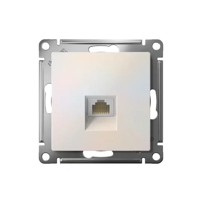 Розетка компьютерная AtlasDesign RJ45 кат.5E механизм жемчуж. SE ATN000483