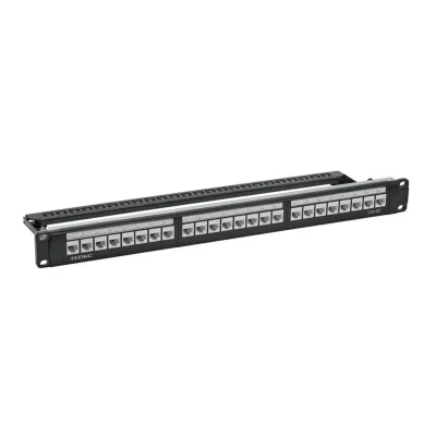 Патч-панель 19дюйм 1UCAT5E 24 модуля RJ45 неэкранированная DKC RN5PPU24