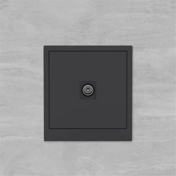 Розетка телевизионная одиночная TV KANT черн. уголь DKC 7012503