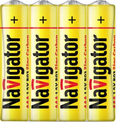 Элемент питания солевой AAA/R03 94 757 NBT-NS-R03-SH4 (уп.4шт) Navigator 94757