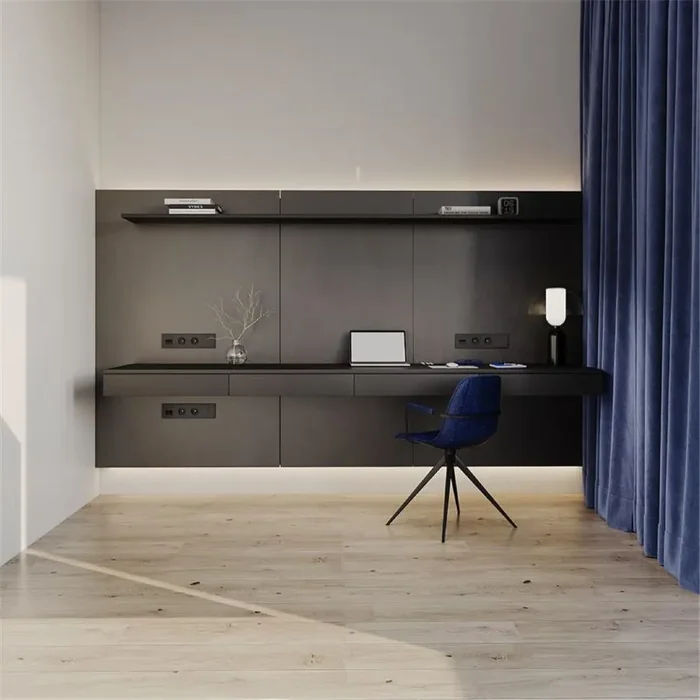 Розетка 1-м СП S70 16А с заземл. защ. шторки механизм черн. матов. Voltum VLS040208