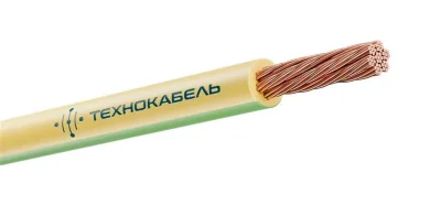 Провод ПуГВнг(А)-LSLTx 1х6 450/750В Ж/З (бухта) (м) Технокабель 00-00149501