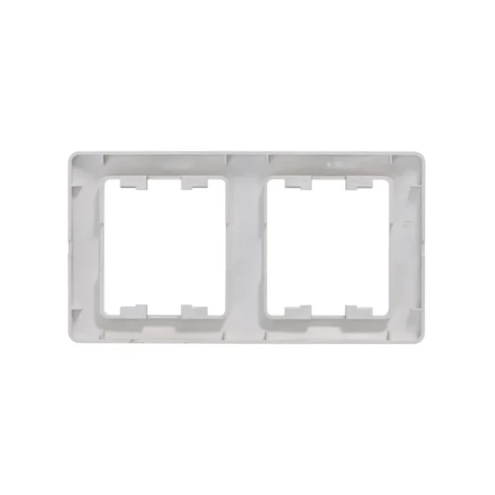 Рамка 2-м Glossa вертикал. платина SE GSL001206