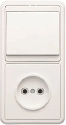 Блок БКВР-037 Бэлла (1-кл. выкл. + розетка) Кунцево 5815