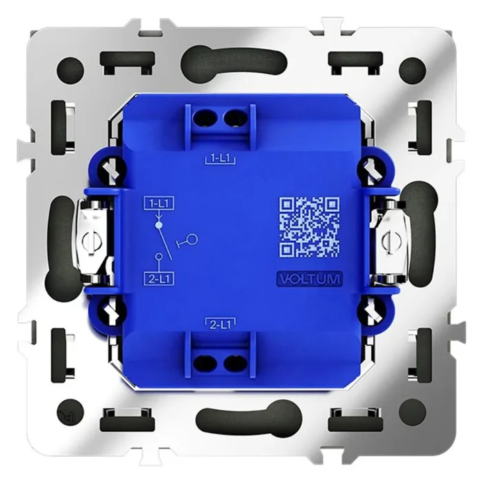Выключатель 1-кл. СП S70 10А механизм черн. матов. Voltum VLS010108