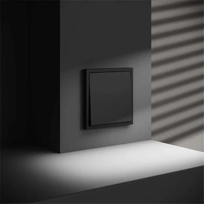 Выключатель 1-кл. СП S70 10А механизм черн. матов. Voltum VLS010108