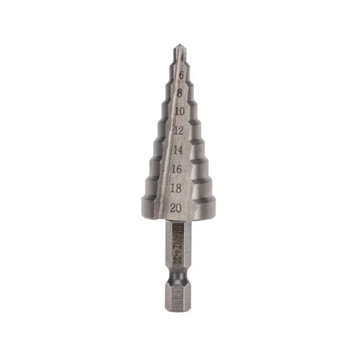 Сверло ступенчатое по металлу 4.0-20.0мм Kranz KR-12-6601