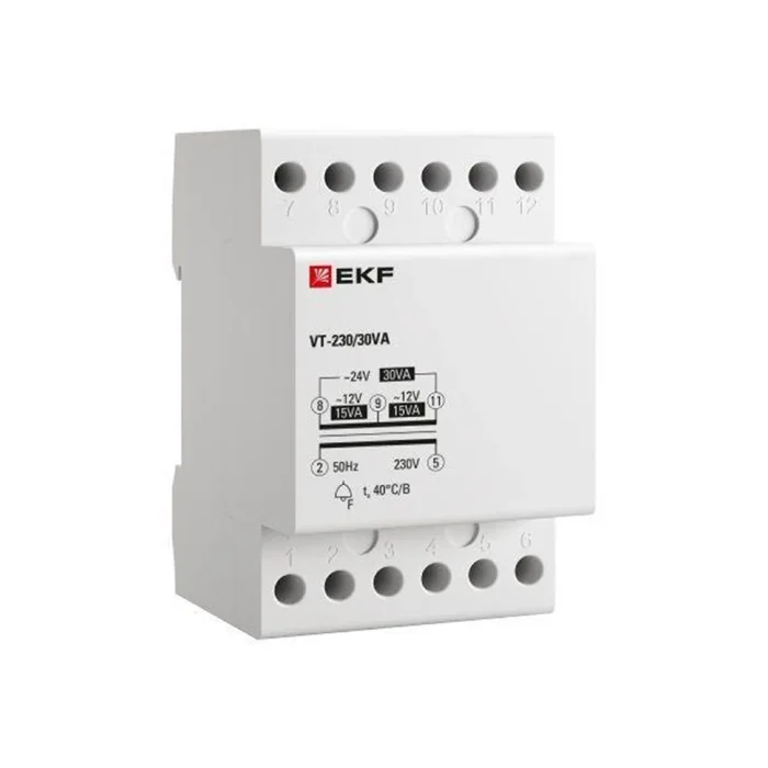 Трансформатор звонковый модульный BT-230В/12-12В 30ВА PROxima EKF bt-230/30va