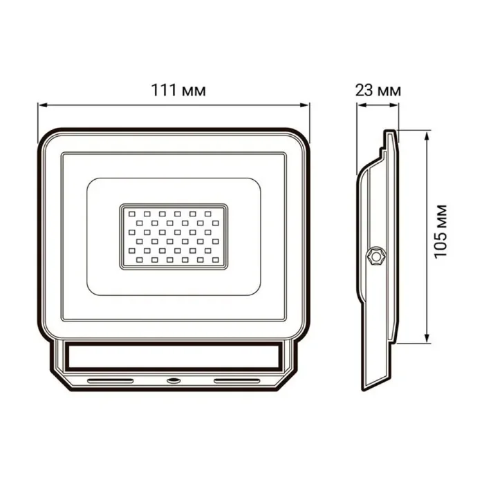 Прожектор светодиодный СДО-10 10Вт 6500К IP65 230В ДО GR ФАZА 5032033