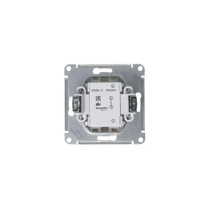 Выключатель 1-кл. СП AtlasDesign 10А IP20 (сх. 1) 10AX механизм алюм. SE ATN000311