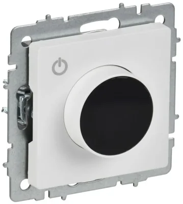 Термостат электронный BRITE СП ТС10-1-БрАБ с индикацией механизм арктич. бел. IEK BR-RT11-K91