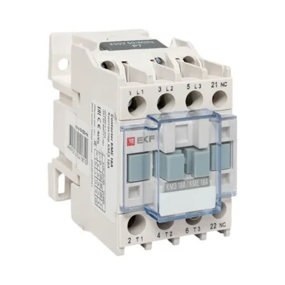 Контактор КМЭ-1 18А кат. 230В AC 1НЗ EKF ctr-s-18-220-nc