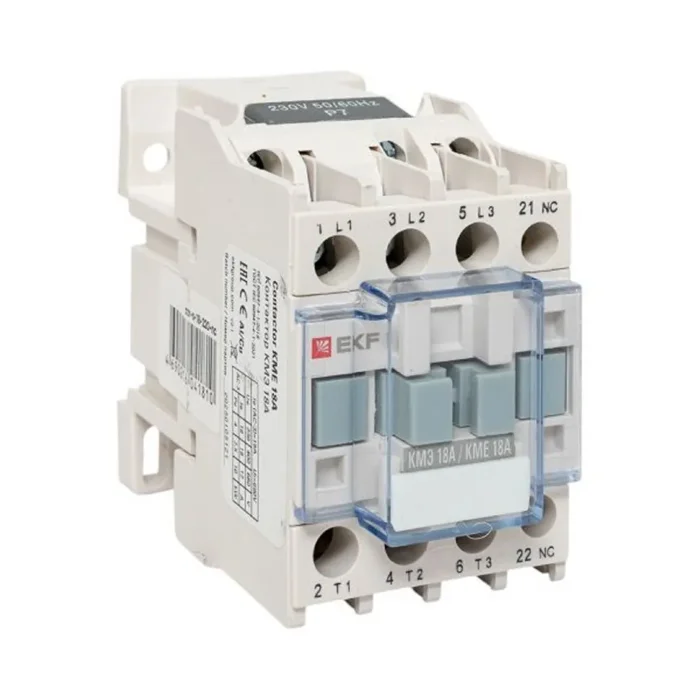 Контактор КМЭ-1 18А кат. 230В AC 1НЗ EKF ctr-s-18-220-nc