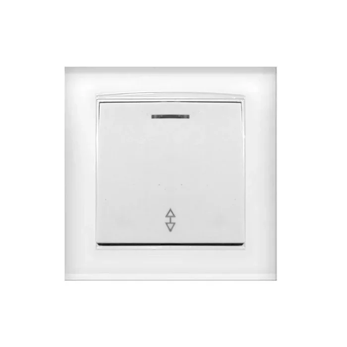 Переключатель проходной 1-кл. СП Бриллиант 10А IP20 с подсветкой бел. UNIVersal 7947380