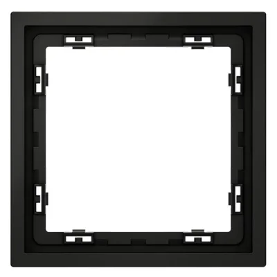 Рамка 1-м S70 пластик. черн. матов. Voltum VLS100108